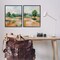 Stupell Industries Spring Field Abstract Landscape 2 pc Framed Giclee Wall Art Set Design by Silvia Vassileva